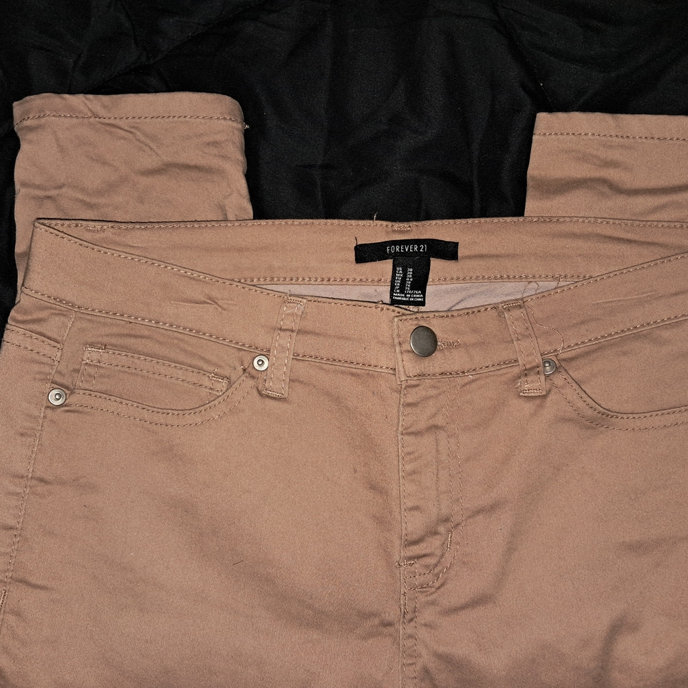 Forever 21 Beige Denim Pants